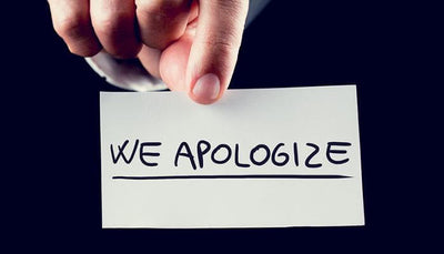 A very needed apology for you all ladies!