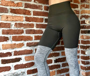 Army Green Seamless PRO High Knee Booty Plumper - ABS2B FITNESS APPAREL