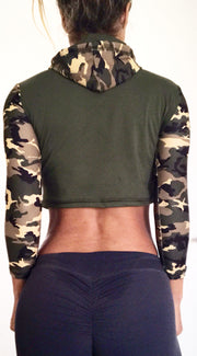 Isabella Cropped Hoodie (all colors and prints) - ABS2B FITNESS APPAREL