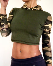 Isabella Cropped Hoodie (all colors and prints) - ABS2B FITNESS APPAREL