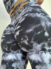 Tie Dye Black and White - ABS2B FITNESS APPAREL
