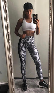 B&W Wide Tuxedo Leather Python - ABS2B FITNESS APPAREL