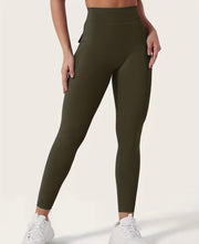 Zero Camel V Back Pockets Leggings - ABS2B FITNESS APPAREL