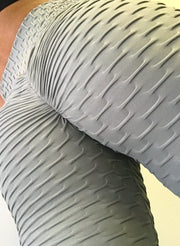 ZERO-FLAWS textured Leggings in Pure Gray - ABS2B FITNESS APPAREL