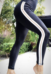 Leather Track Stripes - ABS2B FITNESS APPAREL