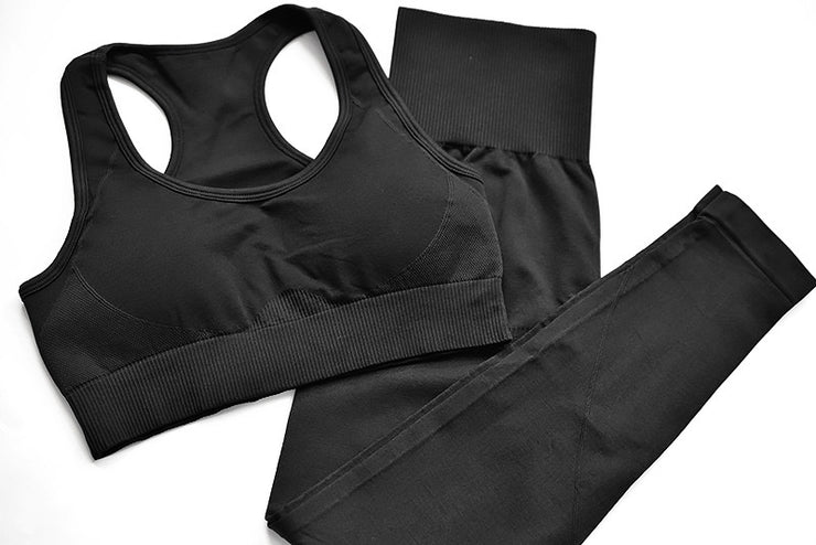 Jet Black Compression Seamless Set